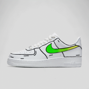 Air force 1 Green toon Design